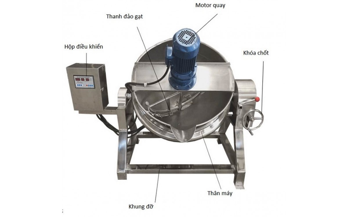 máy xào nhân đậu xanh