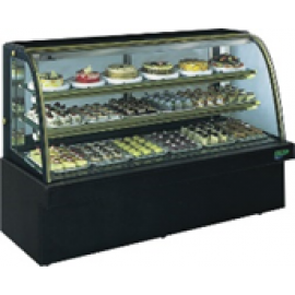 Tủ bánh kem kiếng cong