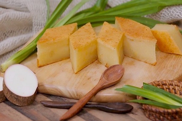 Món bánh đậu xanh nướng cốt dừa thơm ngon