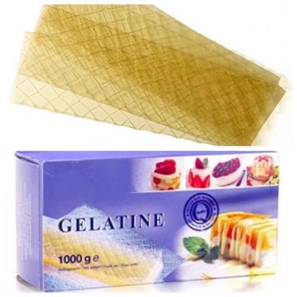 Gelatin là nguyên liệu không thể thiếu trong công thức làm bánh