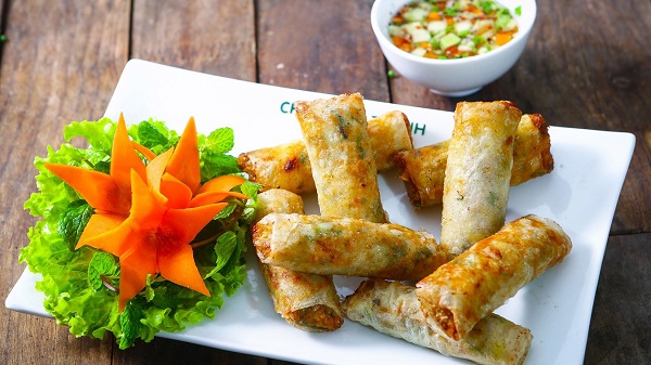Thành phẩm khi sử dụng máy làm chả giò